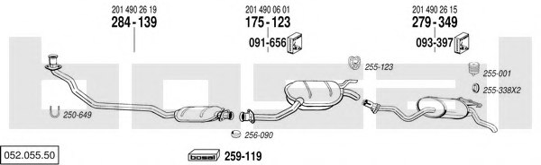 BOSAL 052.055.50 Exhaust System
